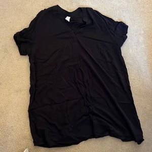 Black tunic shirt dress